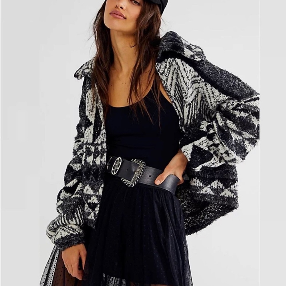 One and another Free people cardigan